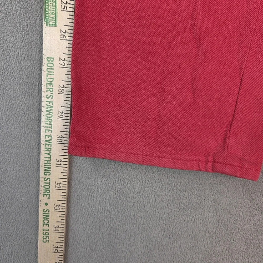 Vintage Levis 501 Jeans Mens Red Button Fly Made USA Straight Leg 90s Fits 28x30
